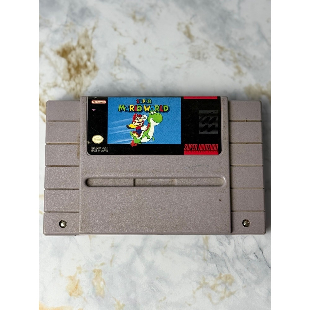 Super Mario World Nintendo SNES Authentic Game Cartridge (1991) Not Tested
